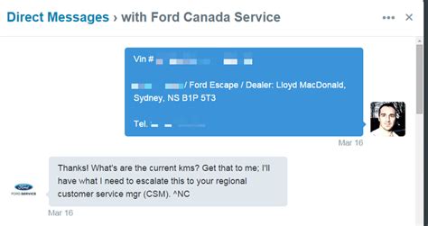 contact ford canada customer service