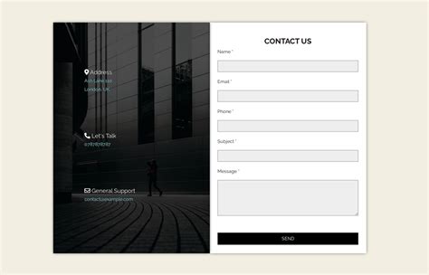 contact me html code
