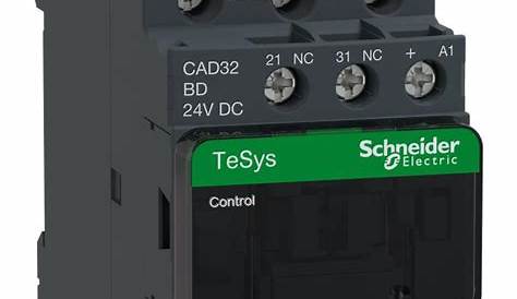 TeSys CAD32 contacteur 3F+2O instantané 10A 24Vcc