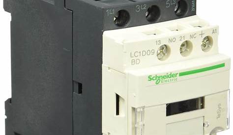 Contactor Lc1d09 Schneider LOT OF (2) SCHNEIDER ELECTRIC LC1D09 CONTACTOR 24VDC 25AMP