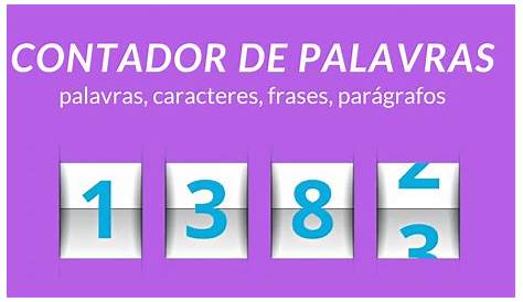 Contador de Palavras e Caracteres - Textículos.com