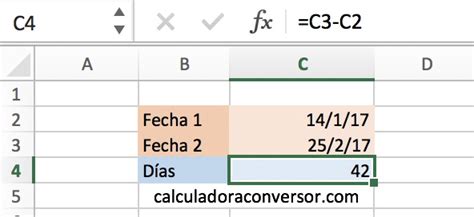 contador de dias por fecha