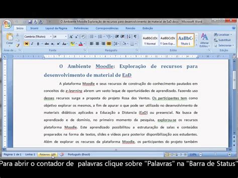 contador de palavras em texto