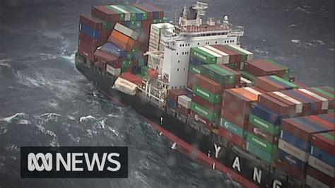 container ship disaster in australia