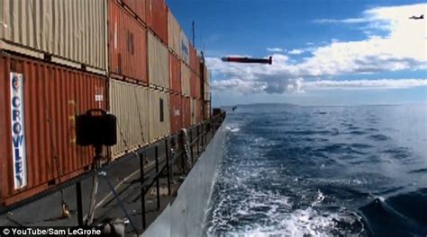 container ship hit by missile