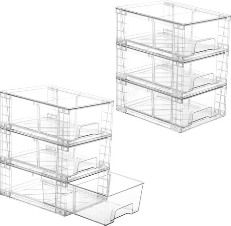 Container Store Clear Plastic Drawers