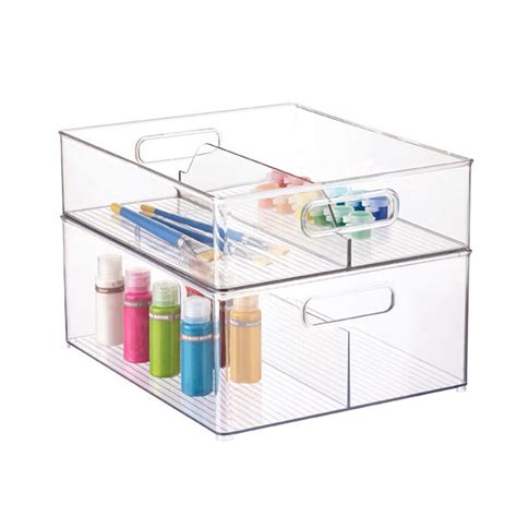 Container Store Clear Stacking Bins