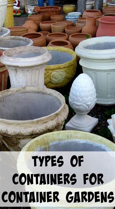 Containers For Gardening Types