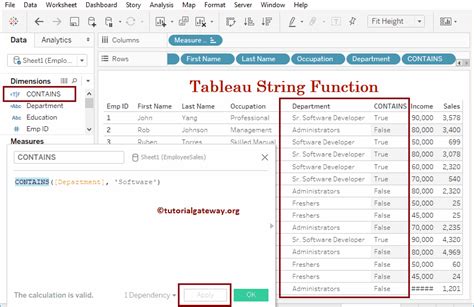 contains function tableau