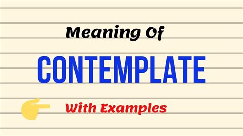 contemplate meaning in urdu with example