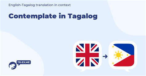 contemplated meaning in tagalog