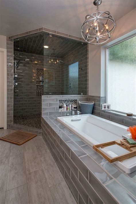 Contemporary bathroom decor ideas combined with wooden accents a