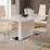 Veronica Extendable Dining Table w/Four Chairs White Black
