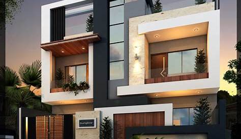 Contemporary Modern House Front Elevation Designs G+ 1 Ele Small Design Exterior,