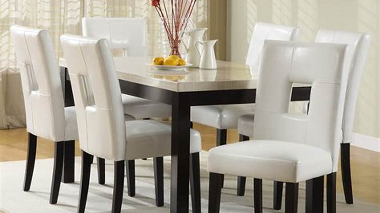 Contemporary Table and Chairs for a Stylish Kitchen
