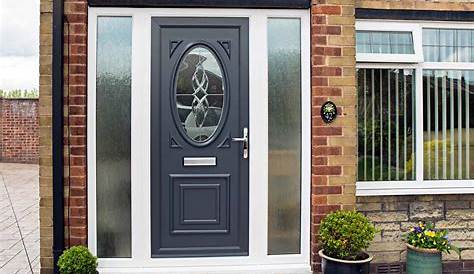 Contemporary Upvc Front Doors Grey A Anthracite Indiana. Rockdoor