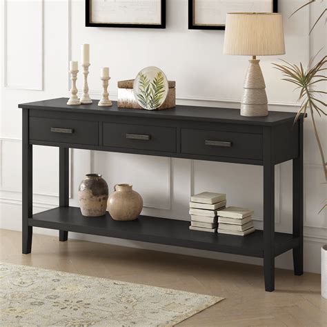 Contemporary Console Table With Storage