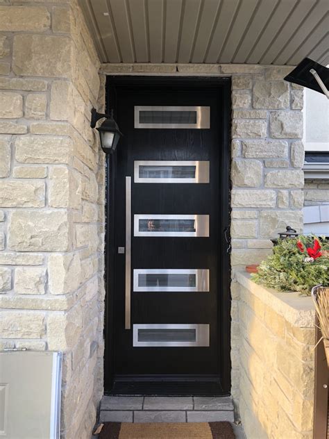 contemporary exterior doors with glass