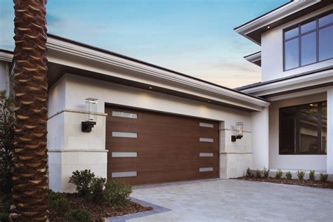 contemporary garage door styles