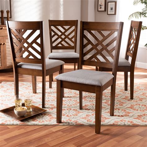 Walker Edison Retro Modern Wood Kitchen Dining Chairs Walmart Canada