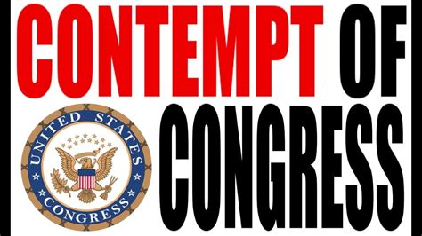 contempt of congress definition
