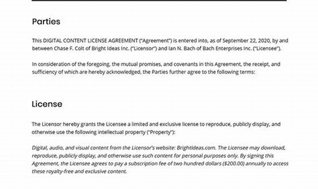 Content License Agreement