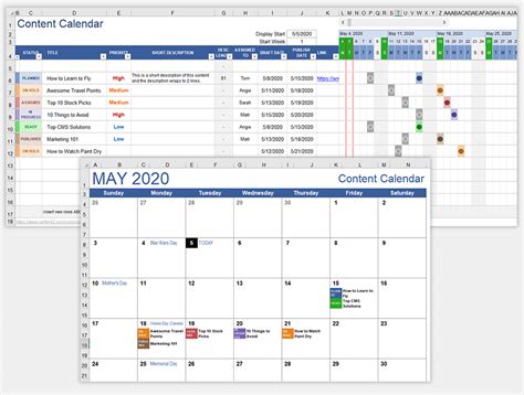 content calendar template google sheets 2023