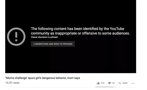 content warning youtube