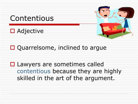 contentious synonym examples