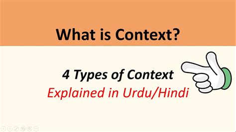 context meaning in urdu with example
