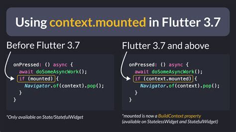 context.mounted flutter