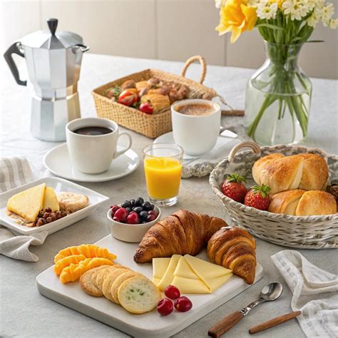 continental breakfast selection