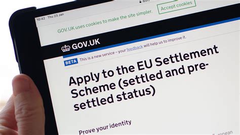 continue application for settled status