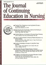 continuing education nursing journal