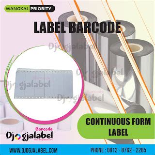 Continuous Form Of Label
