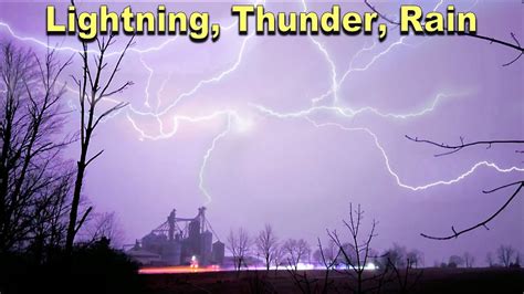 Continuous Lightning In Sky Without Sound