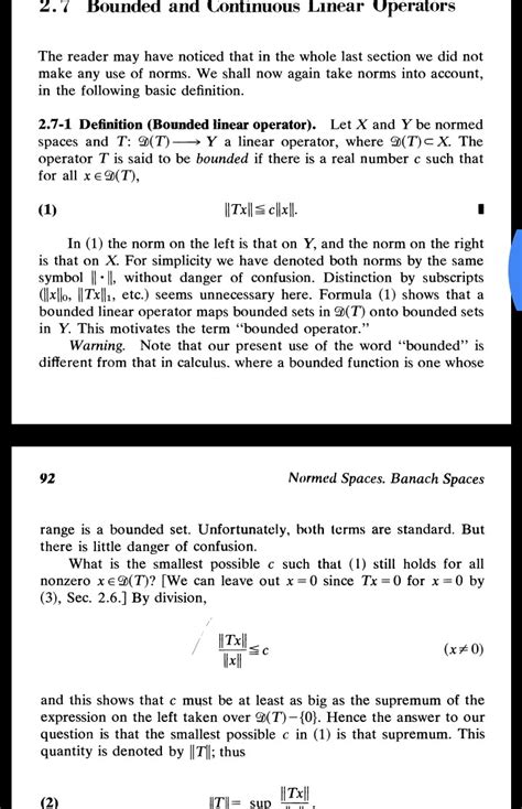 Continuous Linear Operator