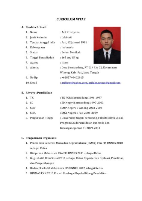 Contoh Biodata Diri Lengkap Untuk Melamar Pekerjaan Contoh Biodata