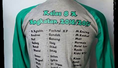 Contoh Desain Baju Kelas Keren – Beinyu.com