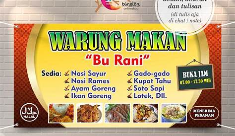 Contoh Spanduk Warung Makan Desain Banner Makanan Brosur Dan Spanduk