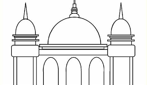 Coloring Contoh Gambar Masjid Untuk Lomba Mewarnai – Berbagai Contoh