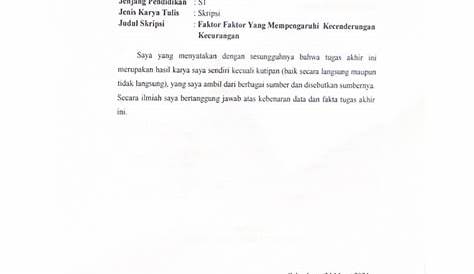 (PDF) DAFTAR ISI Halaman Judul Surat Keterangan Tugas Akhir Surat