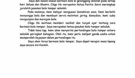 Karangan Pendek Bahasa Melayu Tingkatan 1