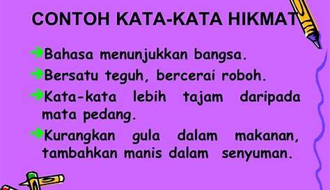 Peribahasa tahun 5