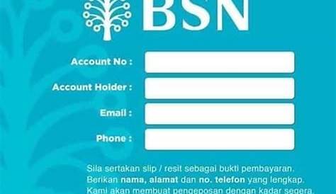 Koleksi Template Akaun Bank Simple Dan Kemas | Bsn account template