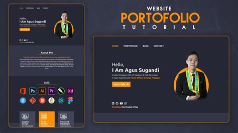 Tutorial Membuat UI Design Website portofolio menggunakan Adobe XD