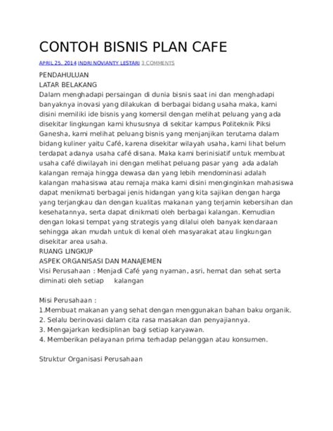 31 Contoh Ppt Bisnis Plan Cafe Info Dana Tunai