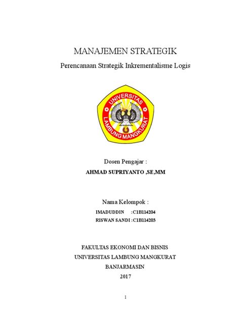 Makalah Manajemen Strategik PDF
