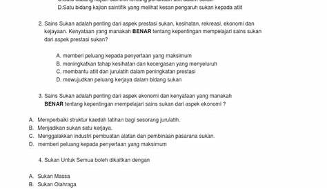 Contoh Soalan Sains Tingkatan 4 / Contoh Soalan Pt3 Sains Tingkatan 2