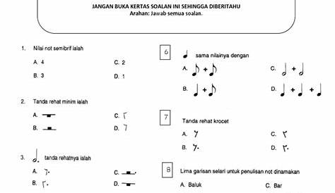 Cover Depan UASA Pendidikan Muzik Tahun 5 2022 | PDF